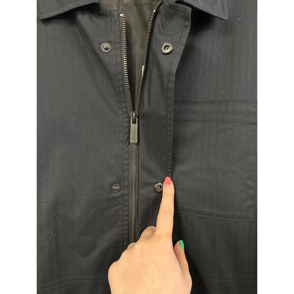 Goodman Brand Trench Jacket Dark Navy Mens Size Medium NWT - Picture 6 of 6